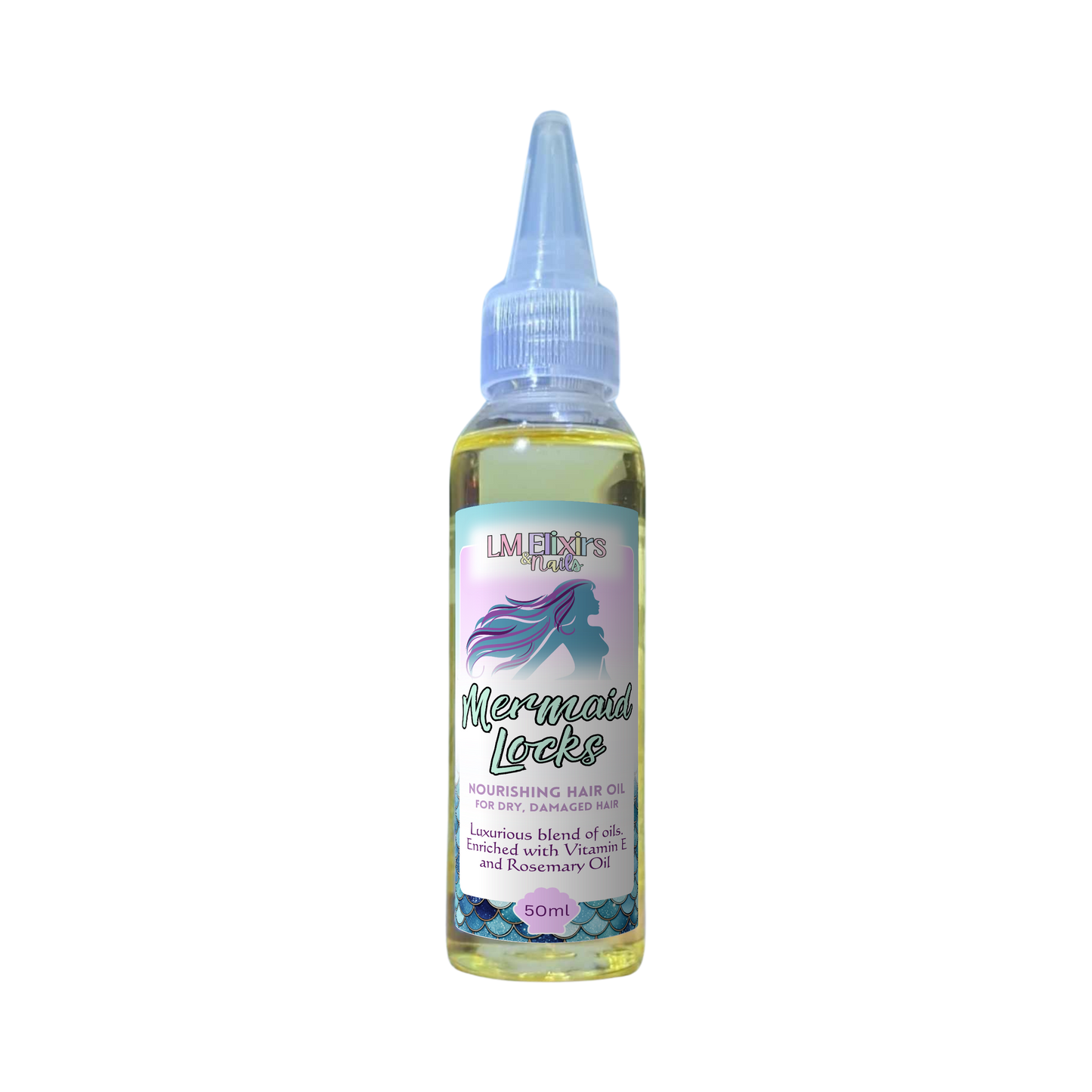Mermaid Locks Hair Oil - For Dry, Damaged Hair image